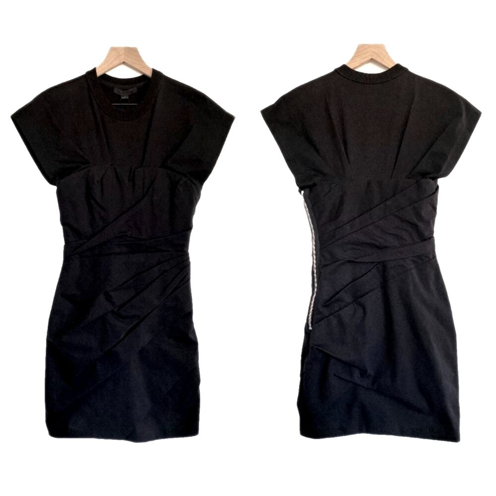 NWT Alexander Wang Draped Bustier Structured Dress Size 4